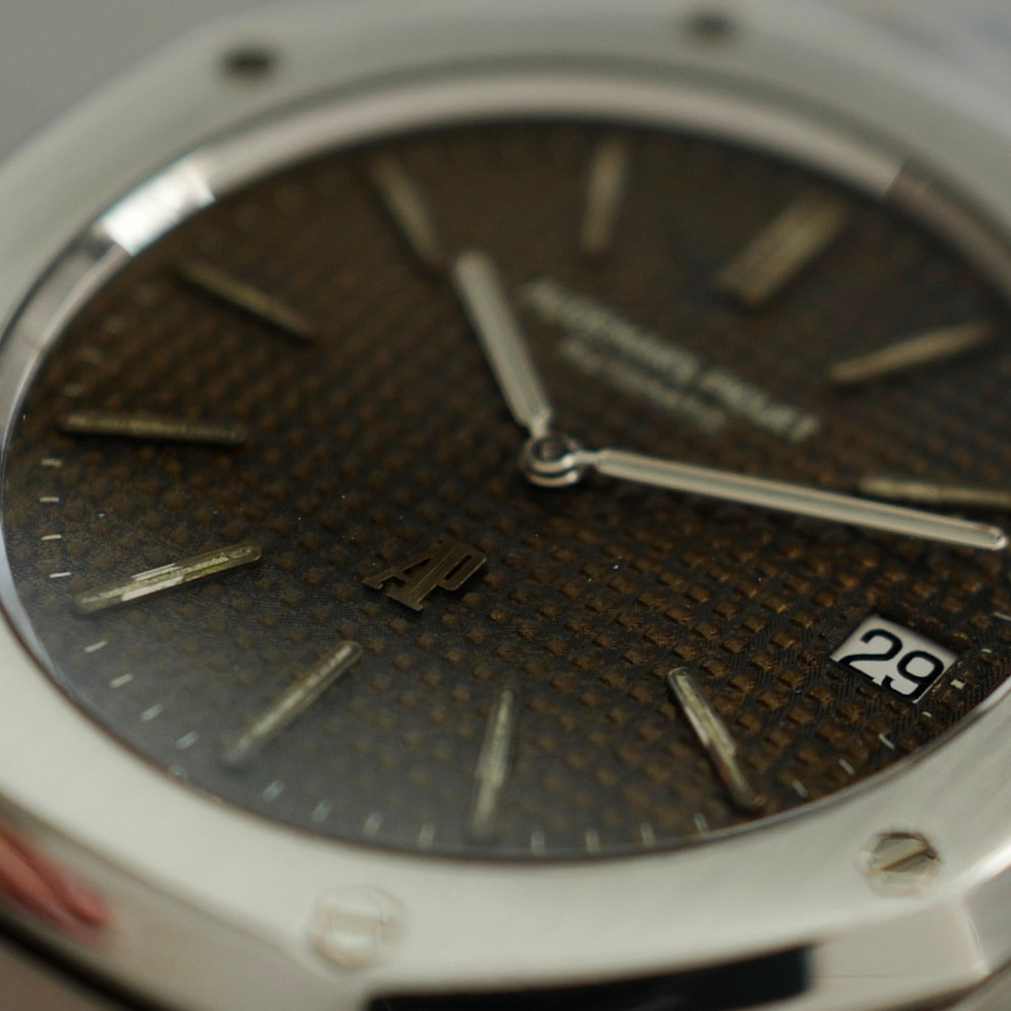 Audemars Piguet - Audemars Piguet Steel Royal Oak Ref. 5402 with Tropical Dial, with Box and Papers - The Keystone Watches