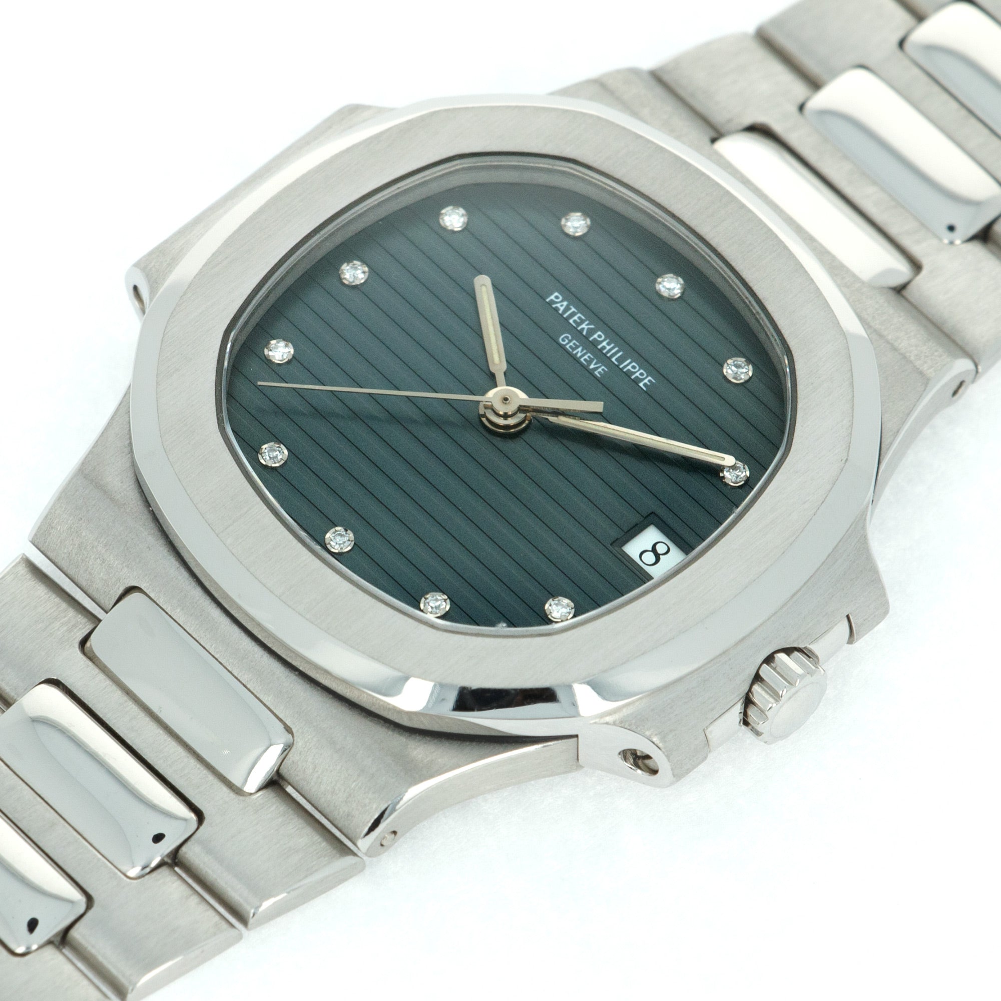 Patek Philippe - Patek Philippe Platinum Nautilus Watch Ref. 3800 with Original Warranty - The Keystone Watches