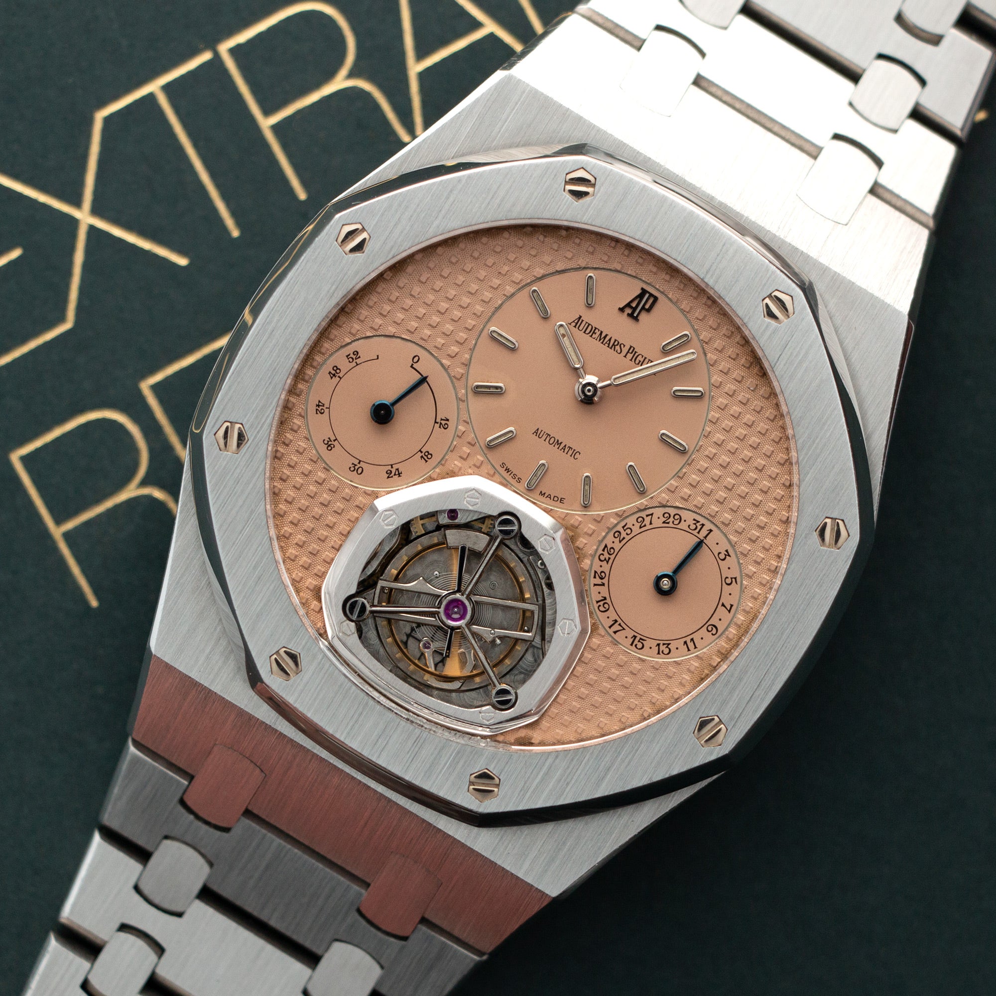 Audemars Piguet - Audemars Piguet Royal Oak Tourbillon Salmon Dial Watch Ref. 25831 - The Keystone Watches