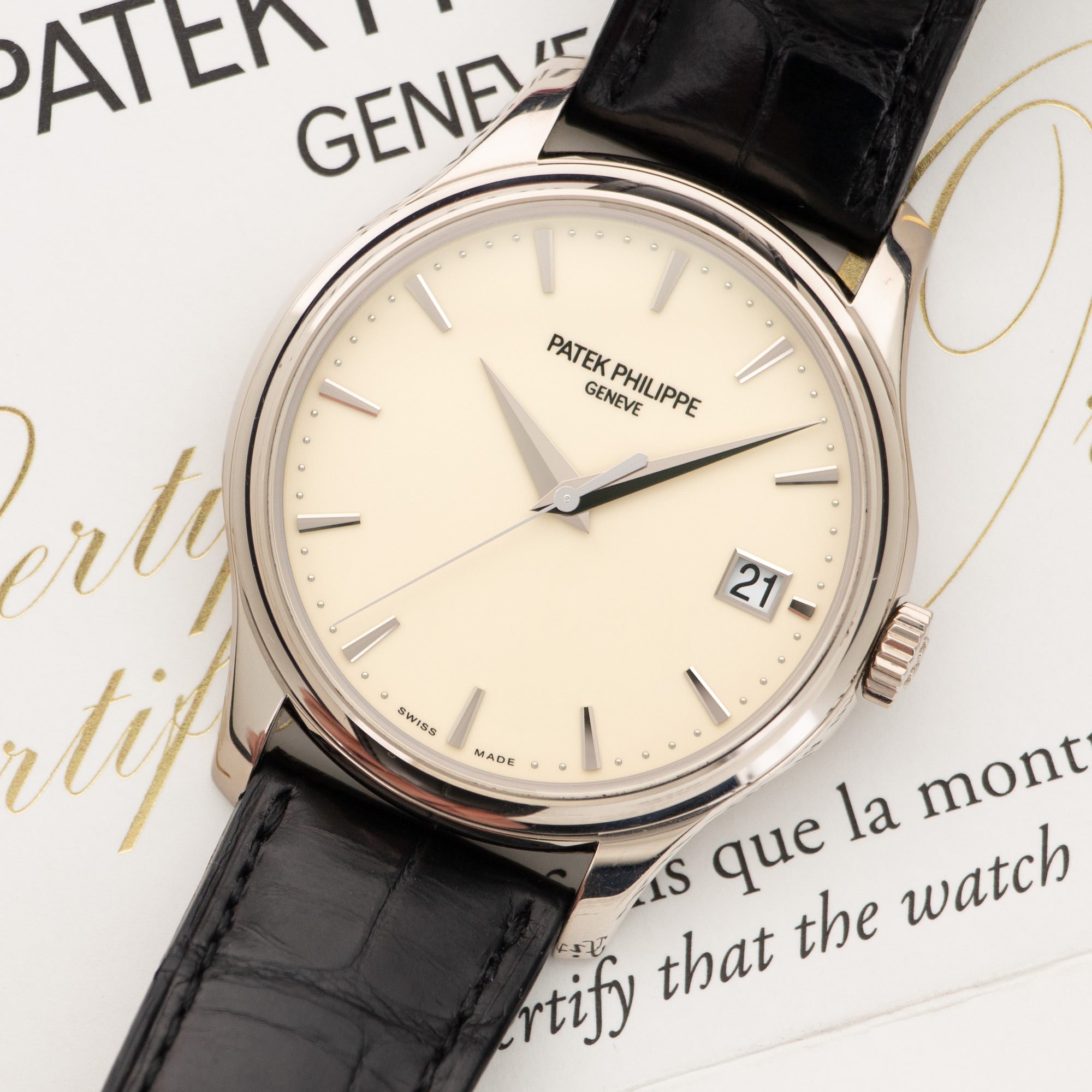 Patek Philippe - Patek Philippe White Gold Calatrava Watch Ref. 5227 - The Keystone Watches