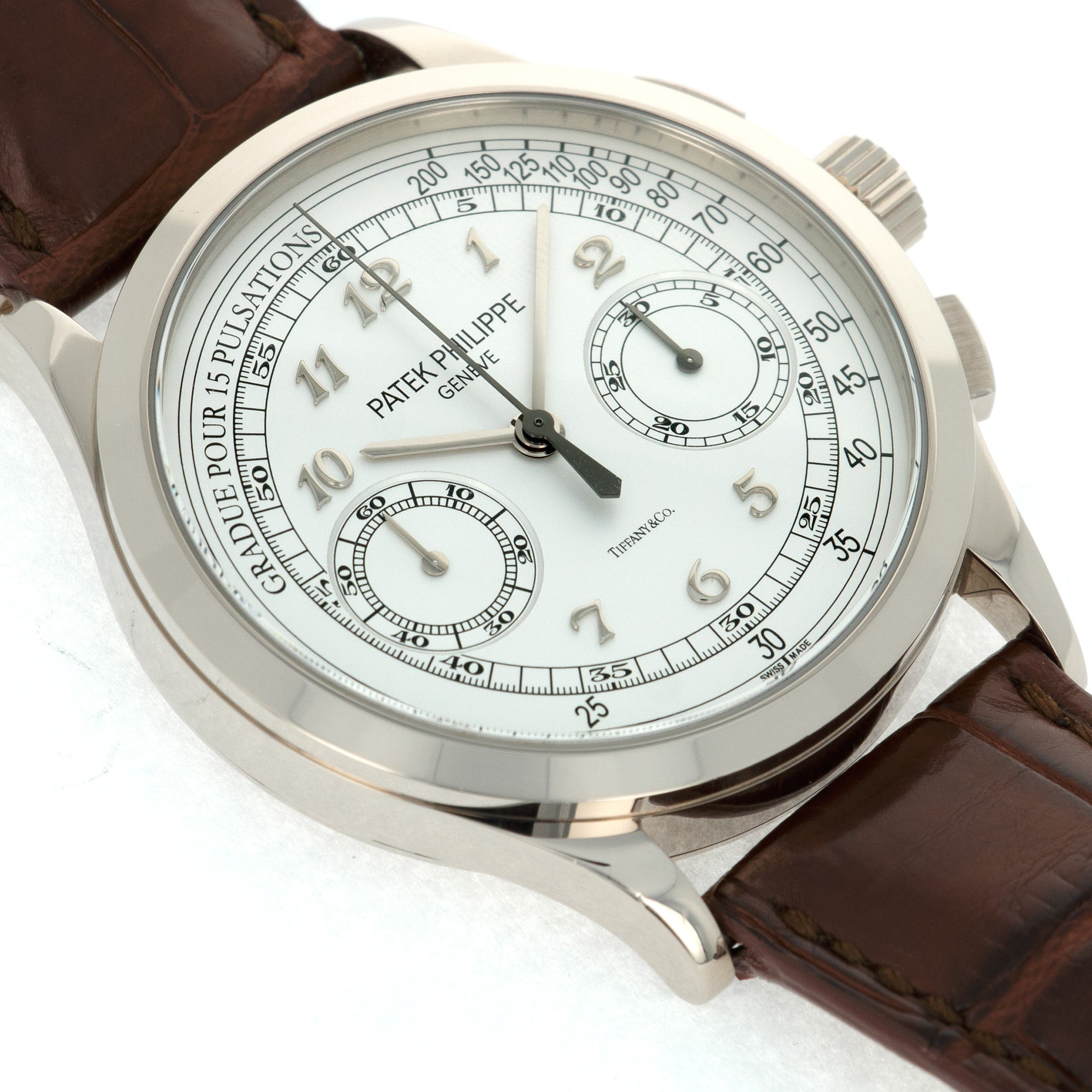 Patek Philippe - Patek Philippe White Gold Chronograph Ref. 5170, Retailed by Tiffany & Co. - The Keystone Watches