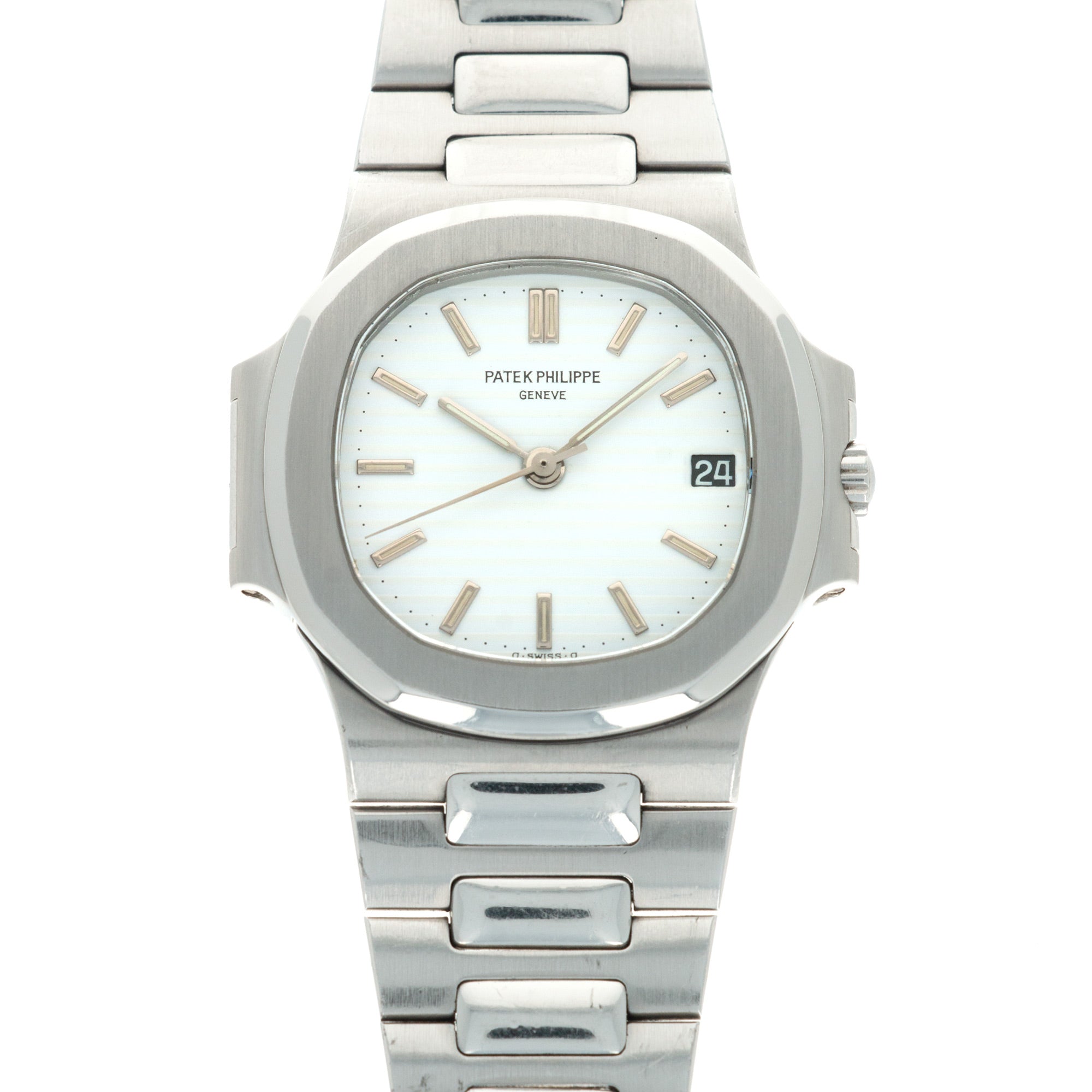 Patek Philippe - Patek Philippe Steel Nautilus Ref. 3800 with White Dial - The Keystone Watches