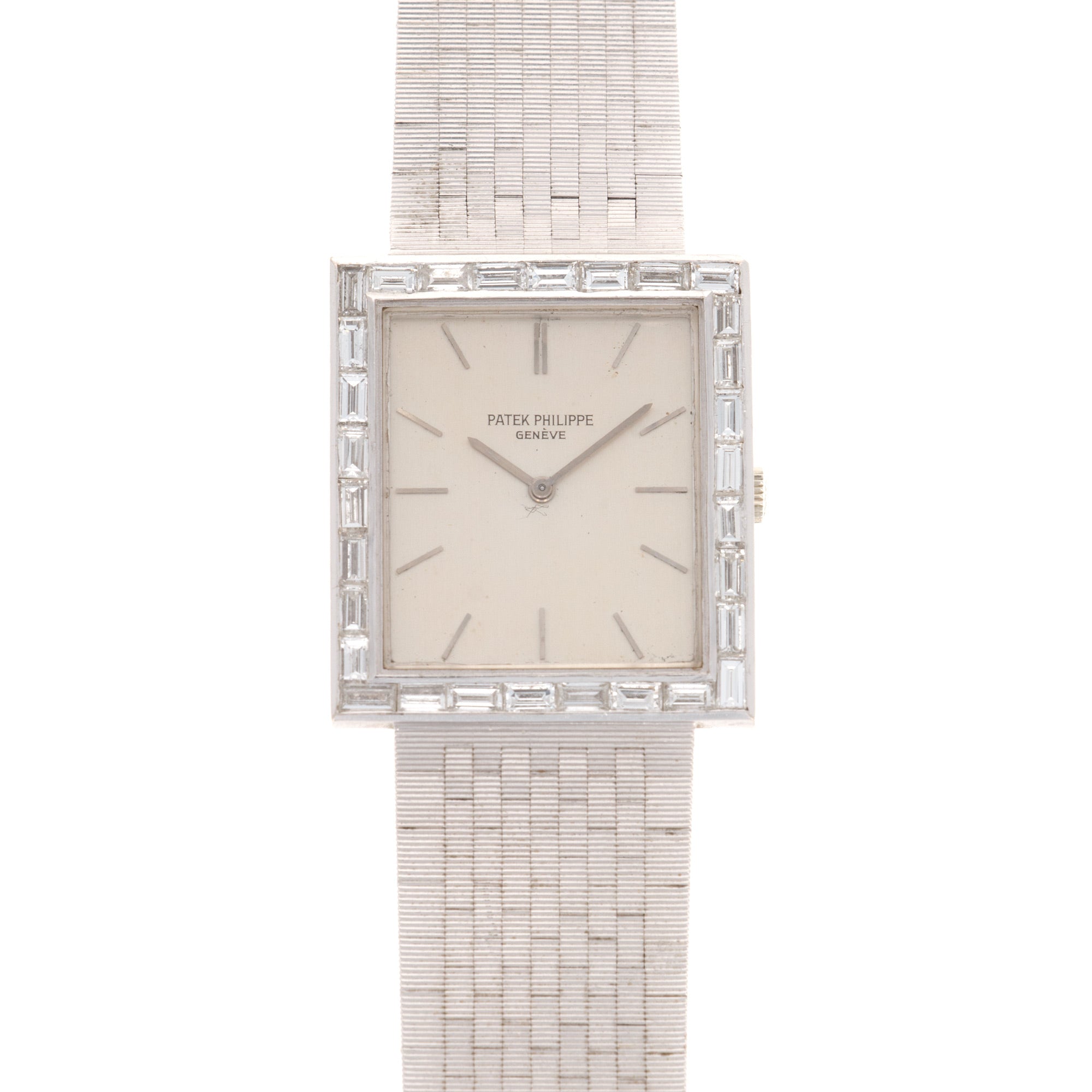 Patek Philippe - Patek Philippe White Gold Baguette Diamond Watch Ref. 3540 - The Keystone Watches