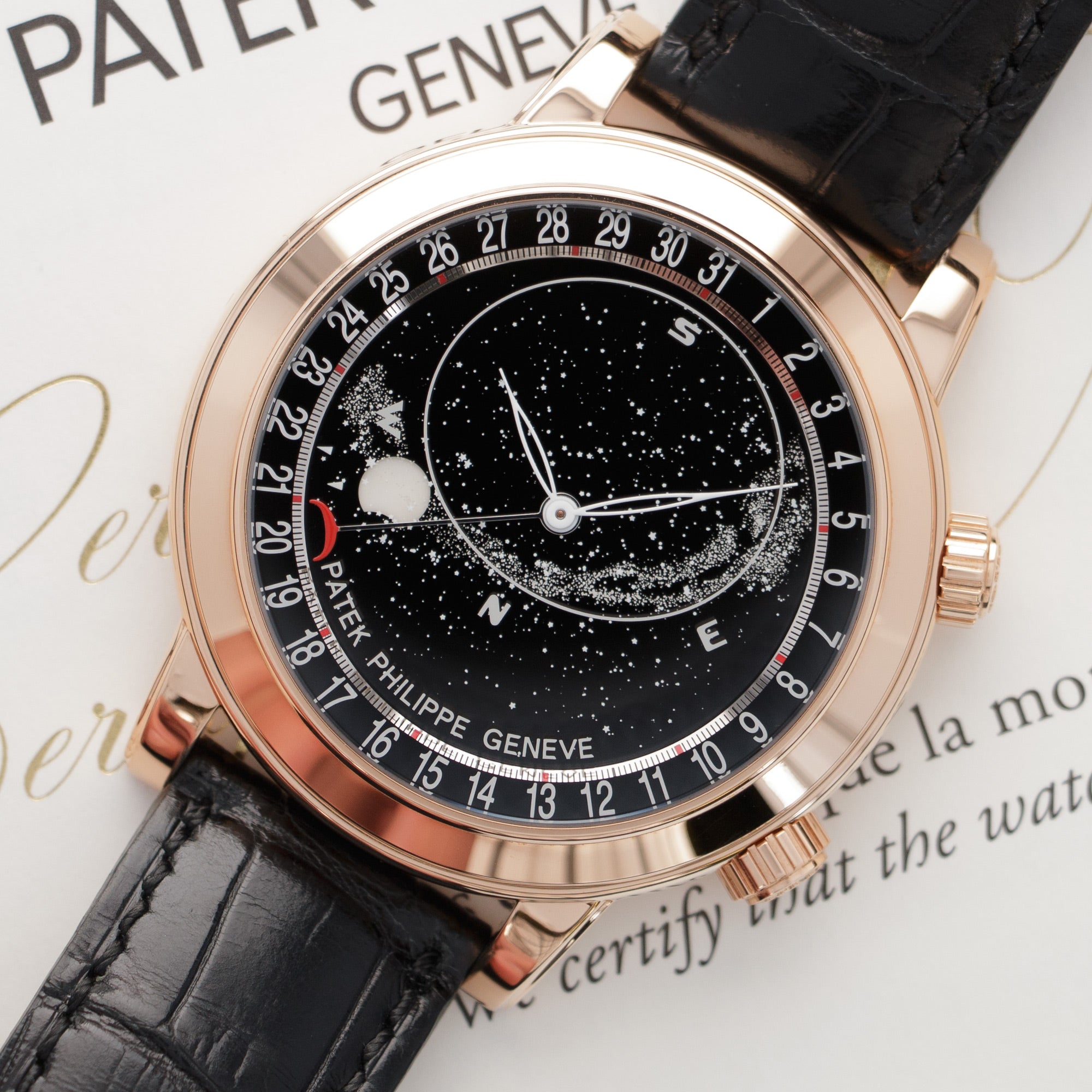 Patek Philippe - Patek Philippe Rose Gold Celestial Watch Ref. 6102 - The Keystone Watches