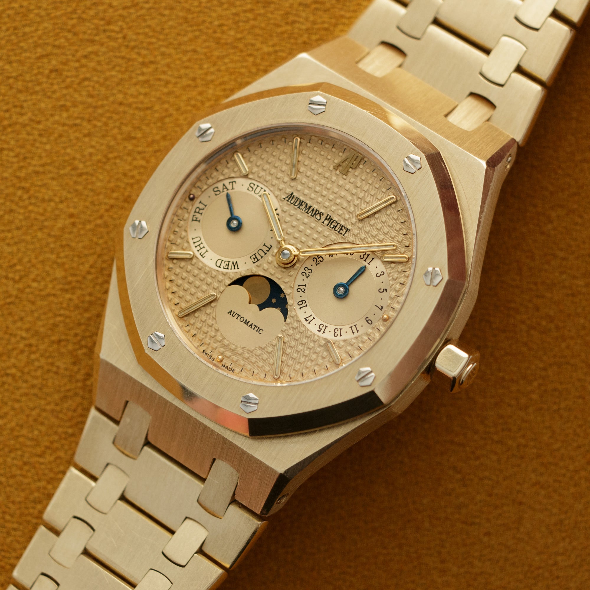 Audemars Piguet - Audemars Piguet Yellow Gold Royal Oak Moonphase Watch - The Keystone Watches