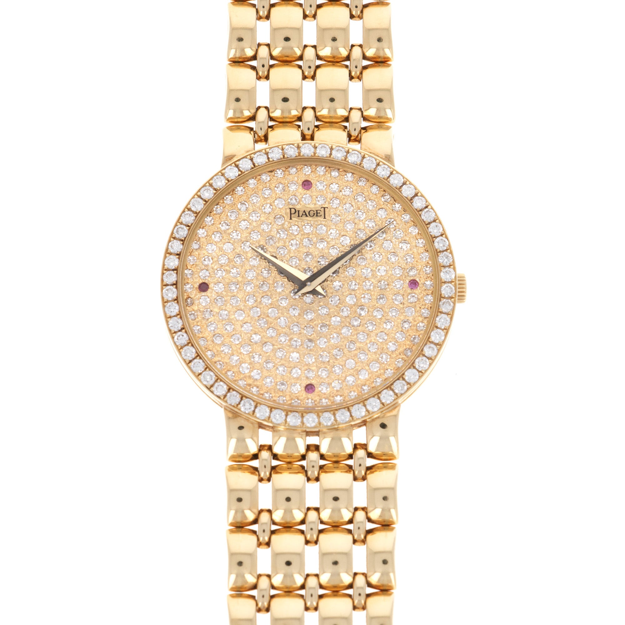Piaget - Piaget Yellow Gold Diamond & Ruby Watch - The Keystone Watches