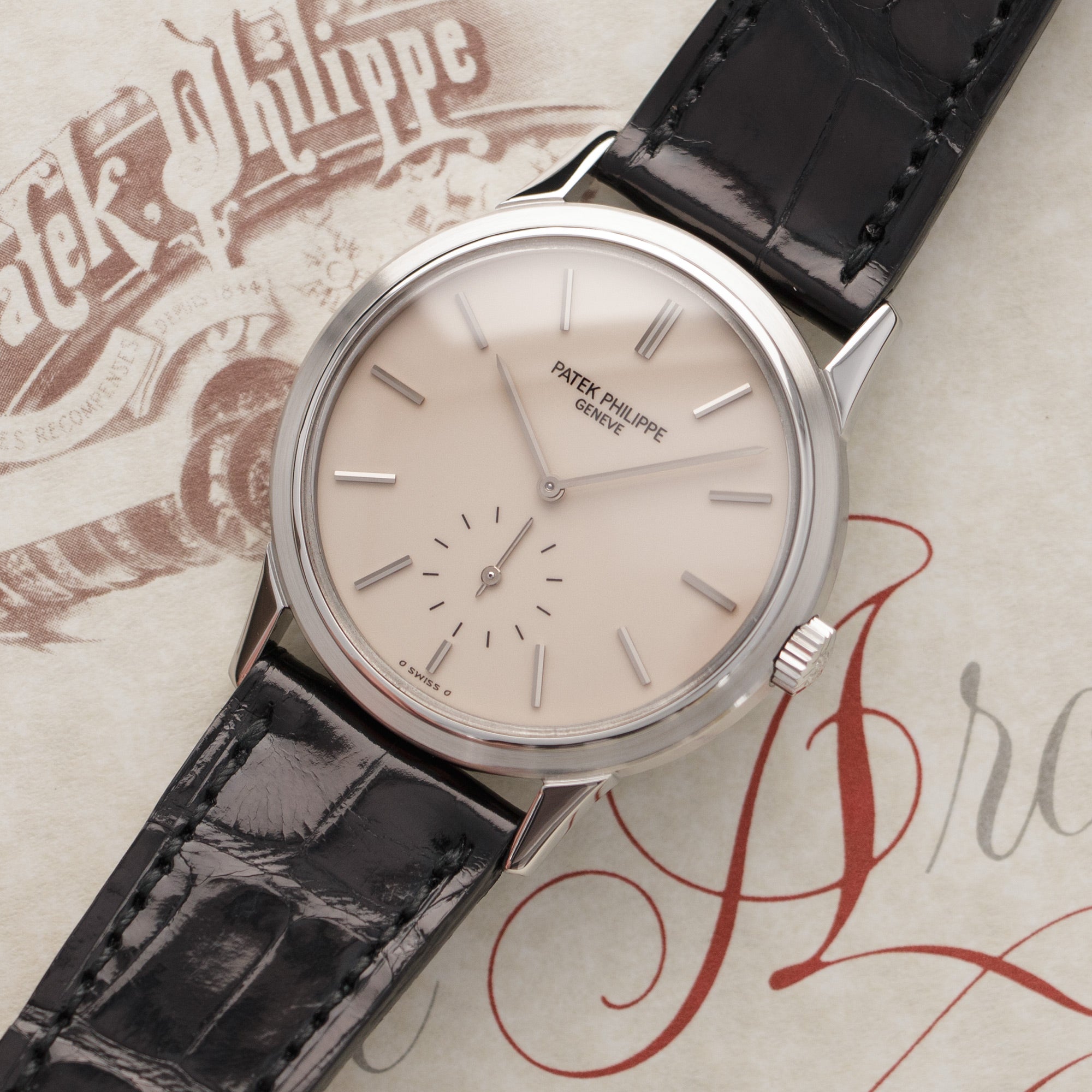 Patek Philippe - Signed and Numbered Yellow Gold Tone Calatrava – Every  Watch Has a Story