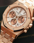 Audemars Piguet - Audemars Piguet Rose Gold Royal Oak Chronograph Ref. 26315OR - The Keystone Watches