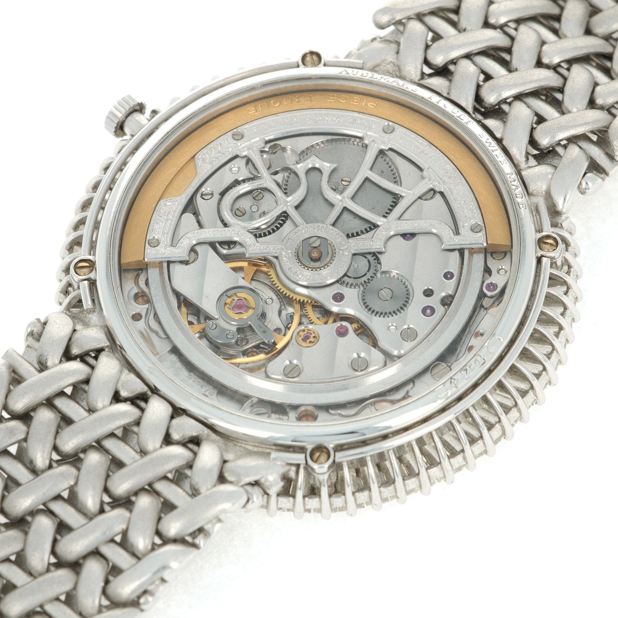 Audemars Piguet - Audemars Piguet White Gold Baguette Skeleton Watch with Singapore mastcot, the Merlion. Piece Unique - The Keystone Watches