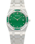 Audemars Piguet - Audemars Piguet White Gold Diamond & Emerald Royal Oak Watch - The Keystone Watches