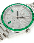 Rolex - Rolex Platinum Day-Date Ref. 228396 with Diamond & Emeralds - The Keystone Watches