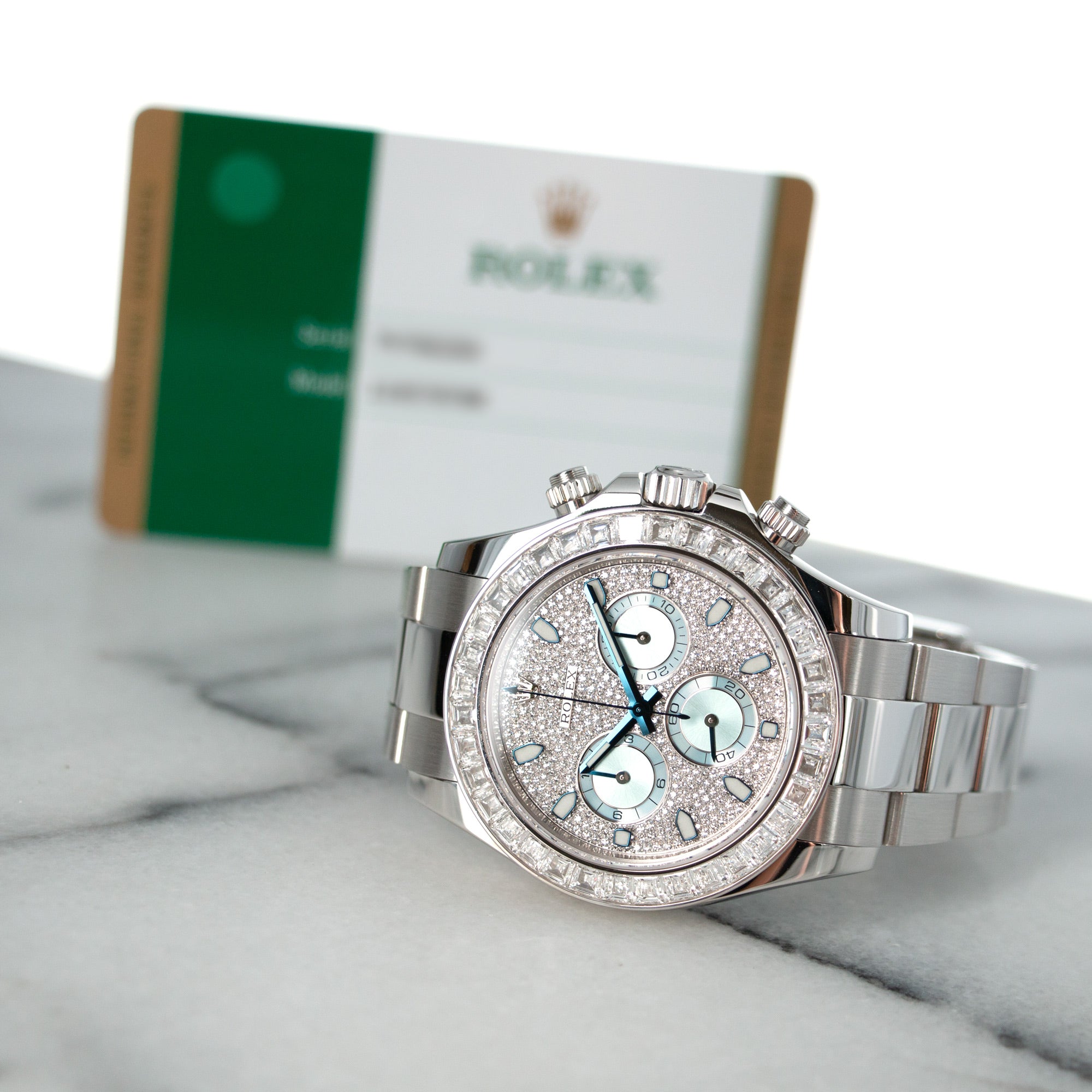 Rolex - Rolex Platinum Cosmograph Daytona Diamond Watch Ref. 116576 - The Keystone Watches