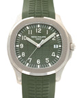 Patek Philippe - Patek Philippe White Gold Aquanaut Khaki Green Watch Ref. 5168 - The Keystone Watches