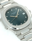 Patek Philippe - Patek Philippe Platinum Nautilus Watch Ref. 3800 with Original Warranty - The Keystone Watches