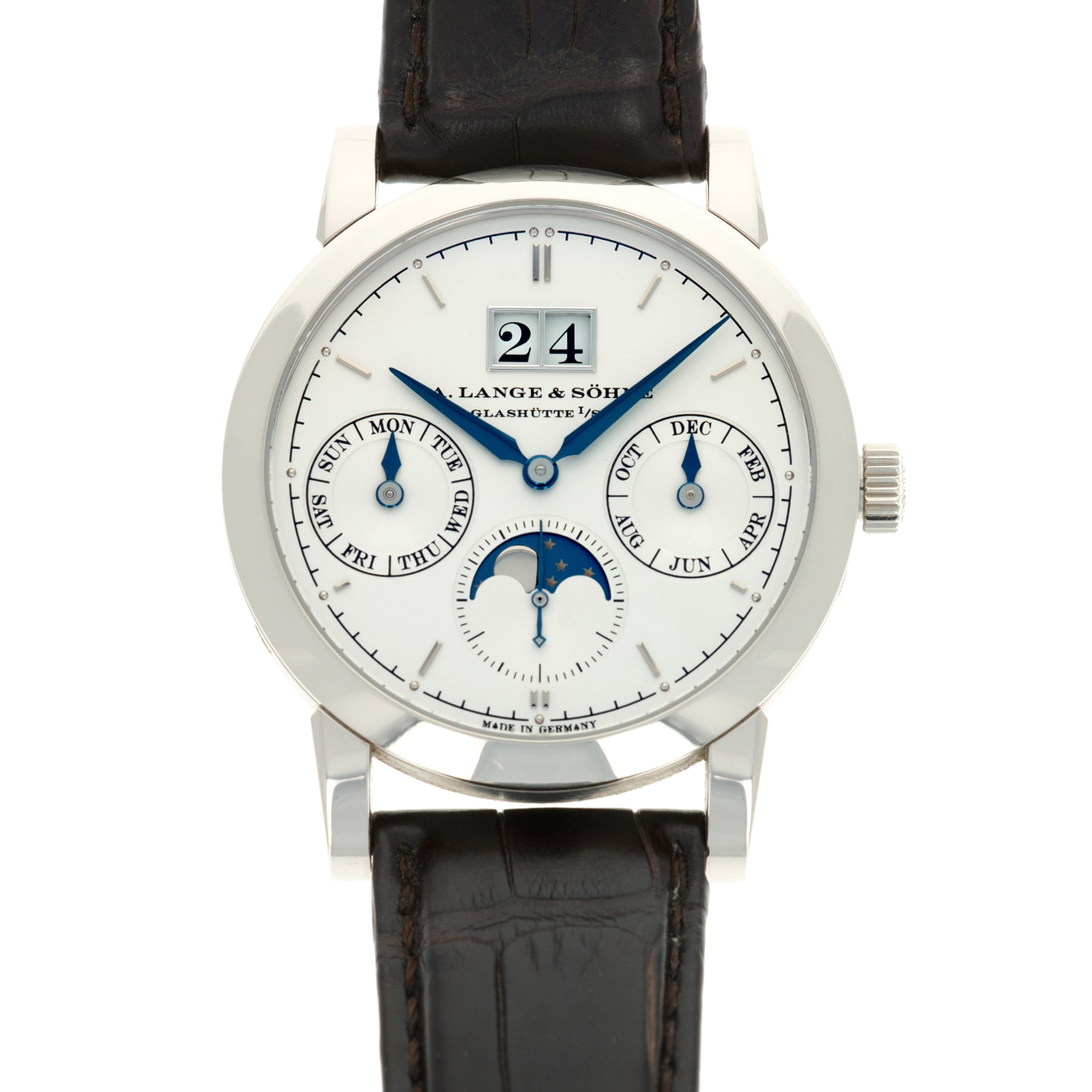 A. Lange & Sohne - A. Lange & Sohne White Gold Saxonia Annual Calendar Ref. 330.026 - The Keystone Watches