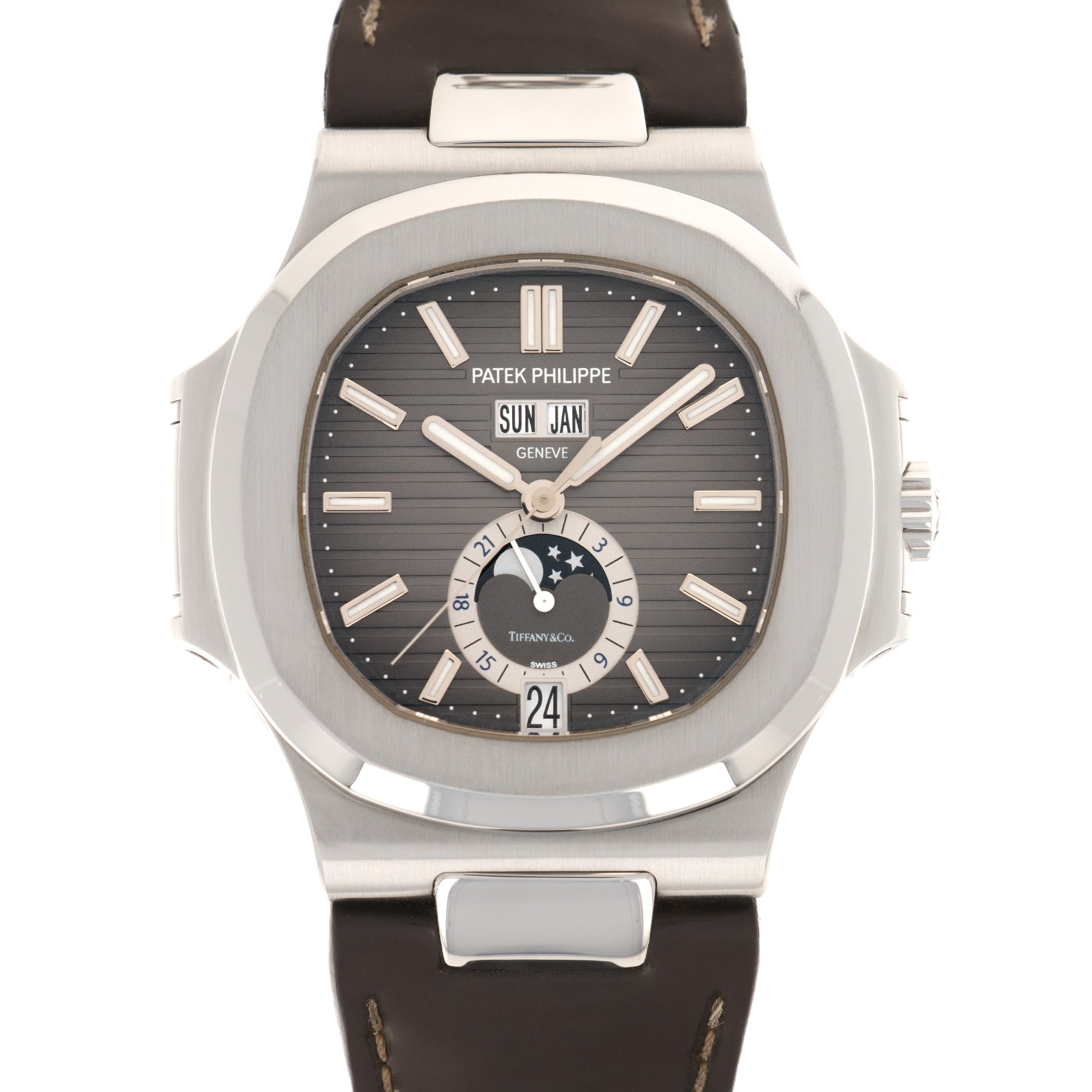 Patek Philippe - Patek Philippe Nautilus Moonphase Calendar Ref. 5726, Retailed by Tiffany & Co. - The Keystone Watches