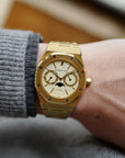 Audemars Piguet - Audemars Piguet Yellow Gold Royal Oak Moonphase Day Date Watch - The Keystone Watches
