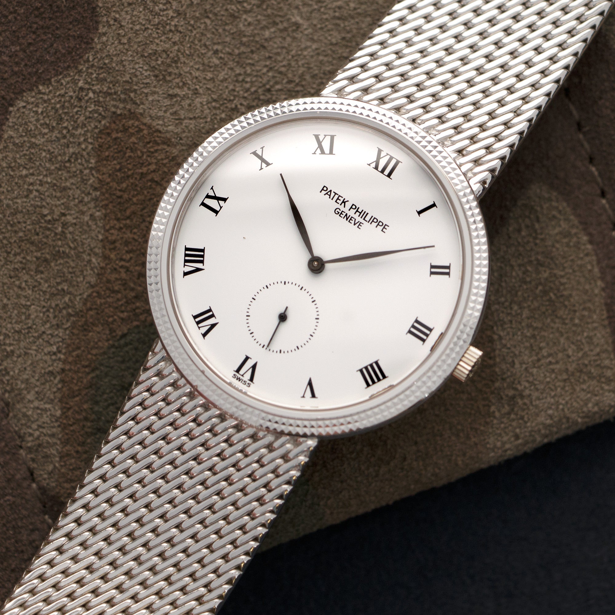 Patek Philippe - Patek Philippe White Gold Calatrava Watch Ref. 3919 - The Keystone Watches