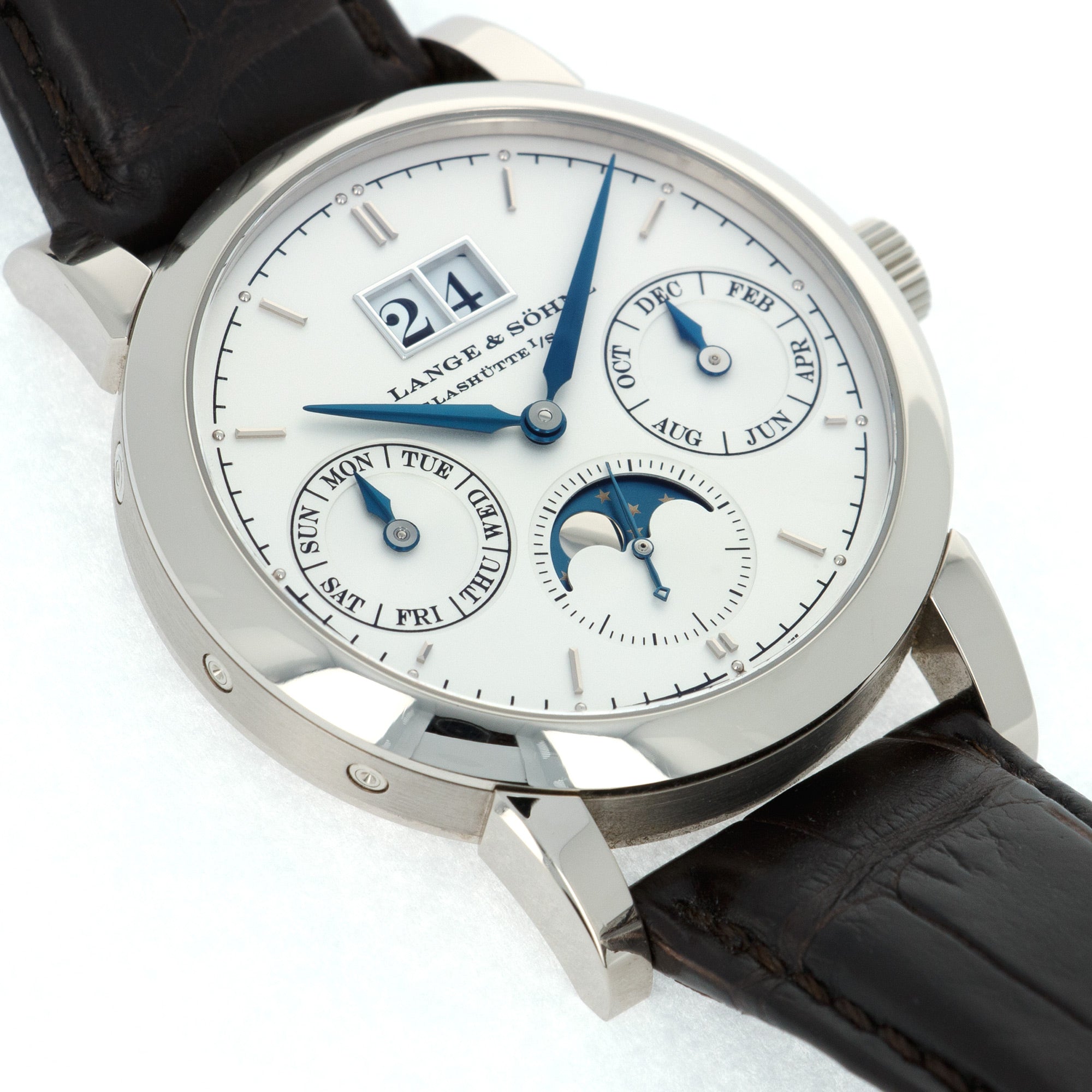 A. Lange & Sohne - A. Lange & Sohne White Gold Saxonia Annual Calendar Ref. 330.026 - The Keystone Watches