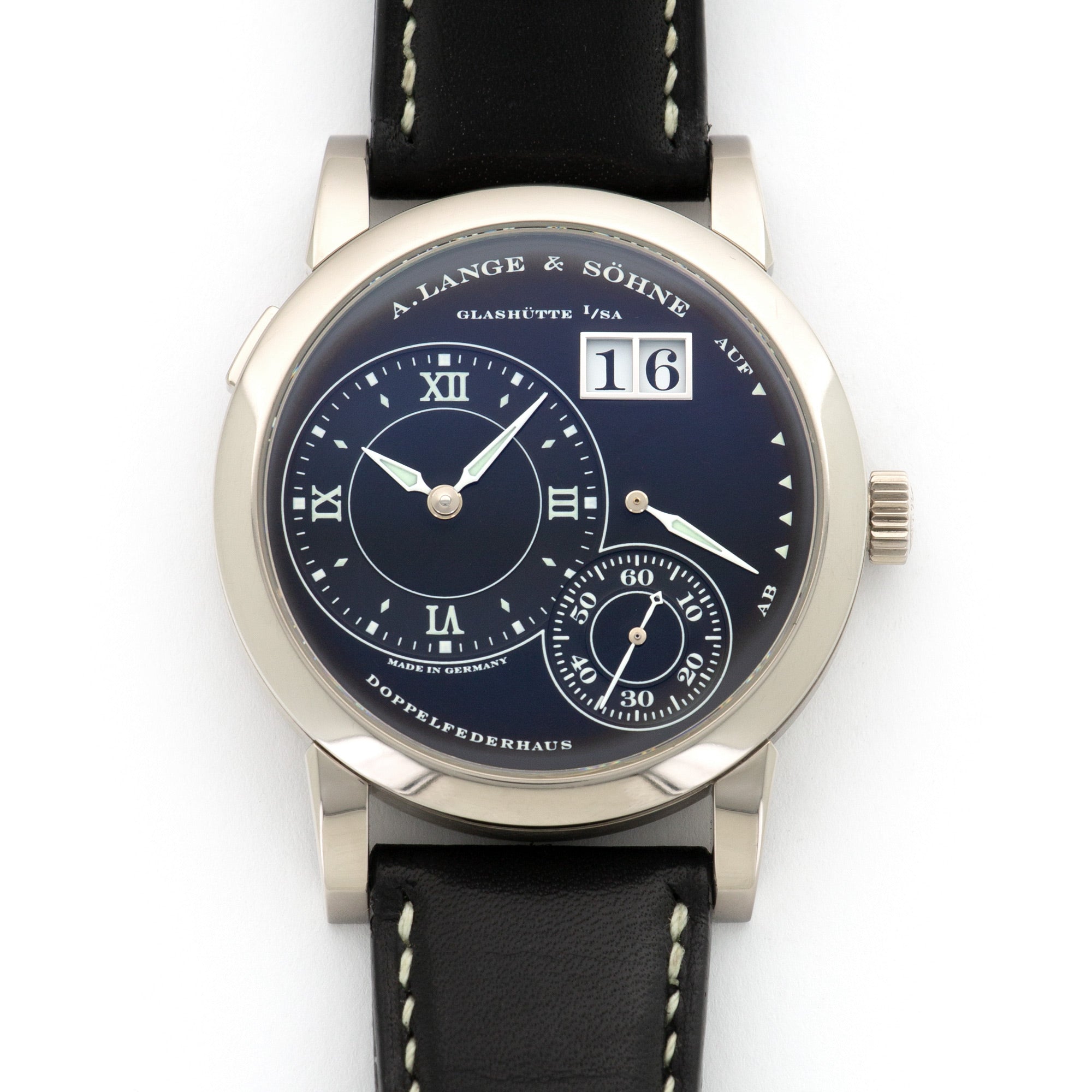 A. Lange & Sohne - A. Lange & Sohne White Gold Lange 1 Luminous Watch Ref. 101.029 - The Keystone Watches