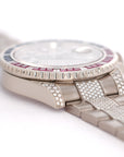 Rolex - Rolex White Gold GMT-Master II Diamond Sapphire Ruby Watch Ref. 11675 - The Keystone Watches
