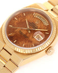 Rolex - Rolex Yellow Gold Day-Date Oysterquartz Ref. 19018 with Wood Dial - The Keystone Watches
