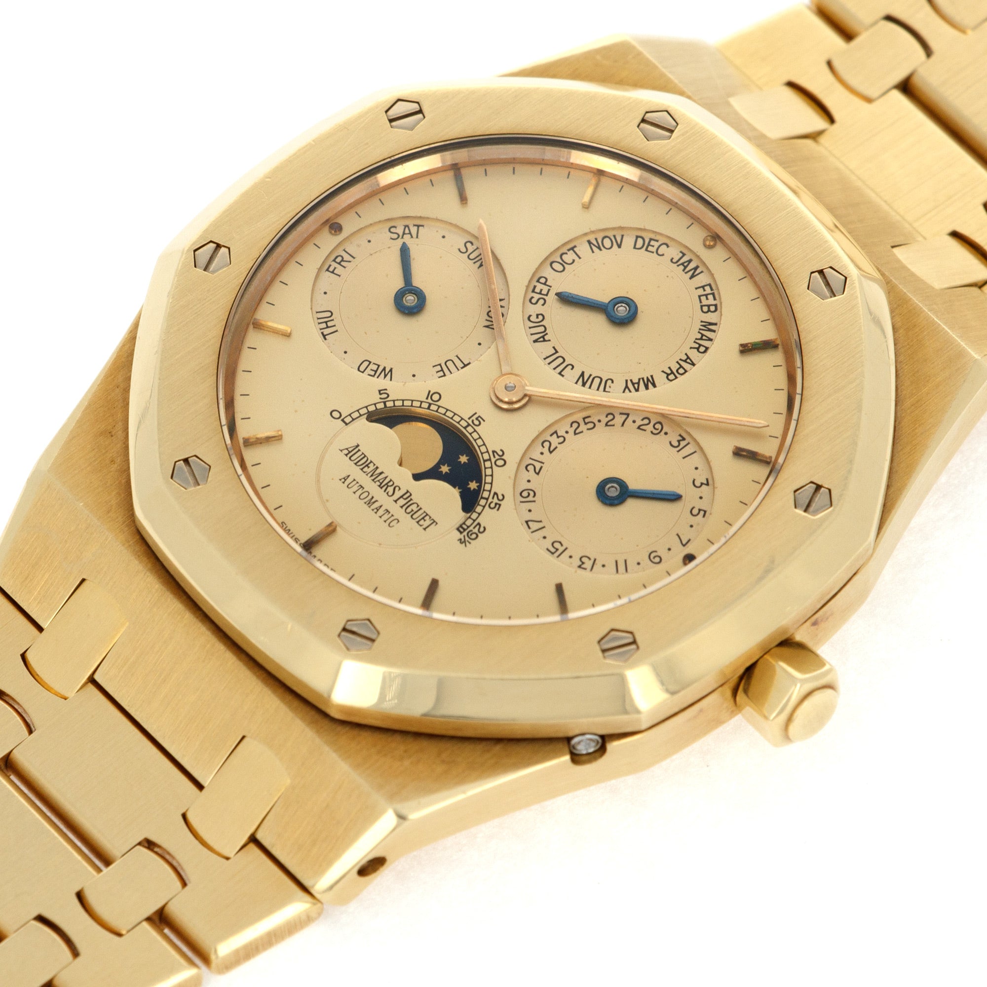 Audemars Piguet - Audemars Piguet Yellow Gold Royal Oak Quantieme Perpetual Watch Ref. 25654 - The Keystone Watches