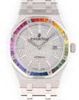 Audemars Piguet - Audemars Piguet White Gold Royal Oak Rainbow Watch - The Keystone Watches