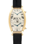 Cartier - Cartier Yellow Gold Tonneau Dual Time Watch - The Keystone Watches