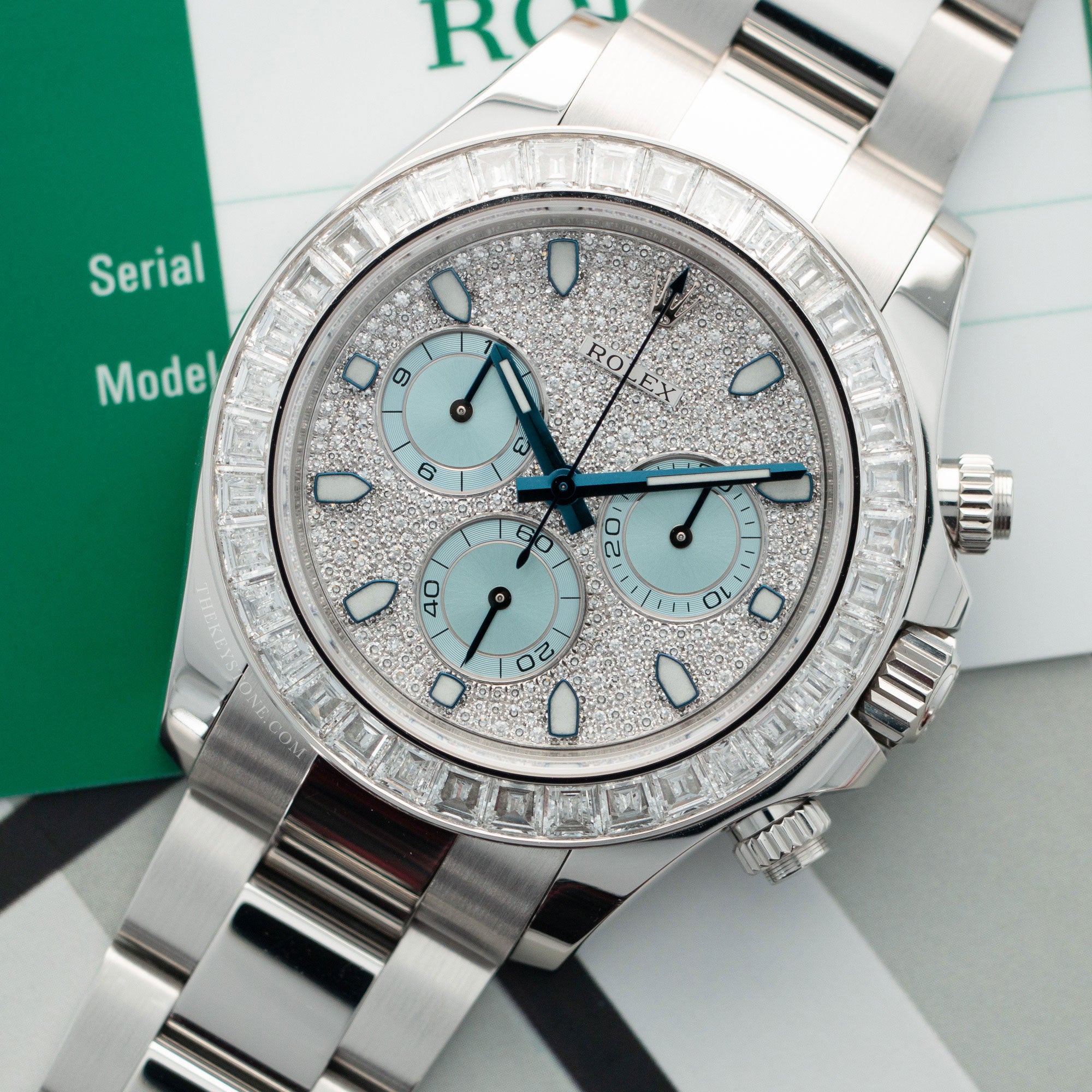 Rolex - Rolex Platinum Cosmograph Daytona Diamond Watch Ref. 116576 - The Keystone Watches