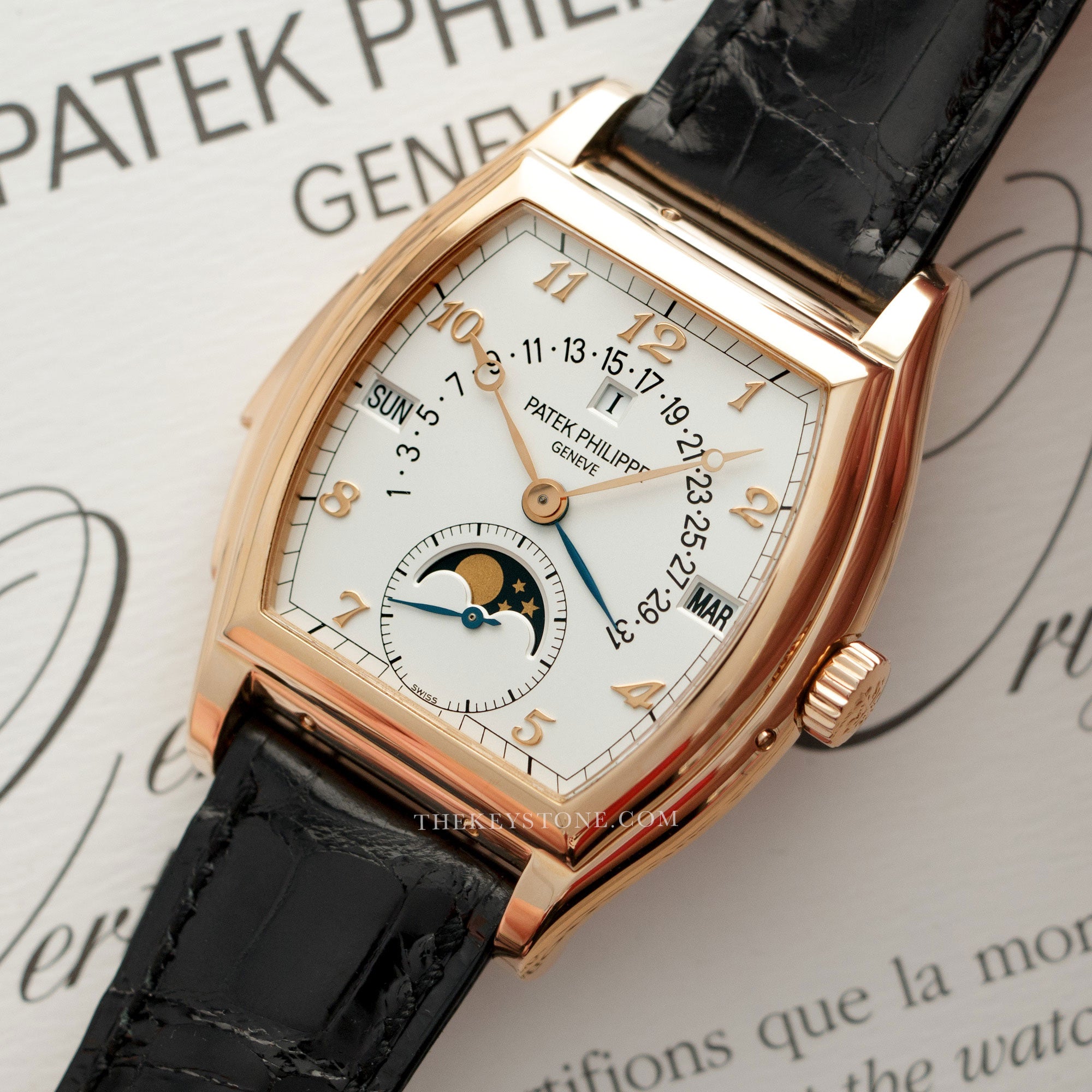 Patek Philippe - Patek Philippe Rose Gold Perpetual Calendar Minute Repeater Watch Ref. 5013 - The Keystone Watches