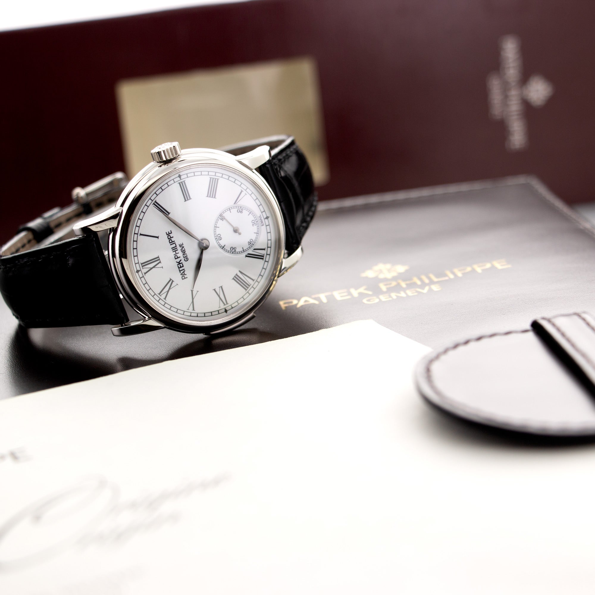 Patek Philippe - Patek Philippe Platinum Enamel Dial Minute Repeater Watch Ref. 5078 - The Keystone Watches