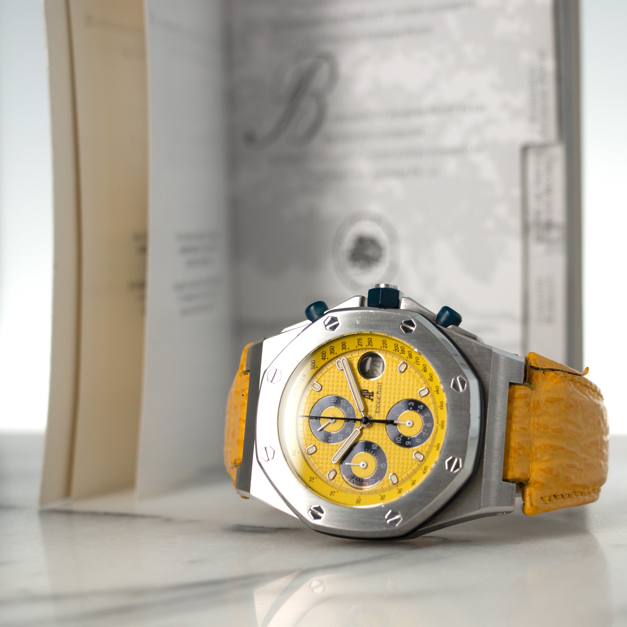 Audemars Piguet - Audemars Piguet Royal Oak Offshore Chronograph Yellow Watch - The Keystone Watches