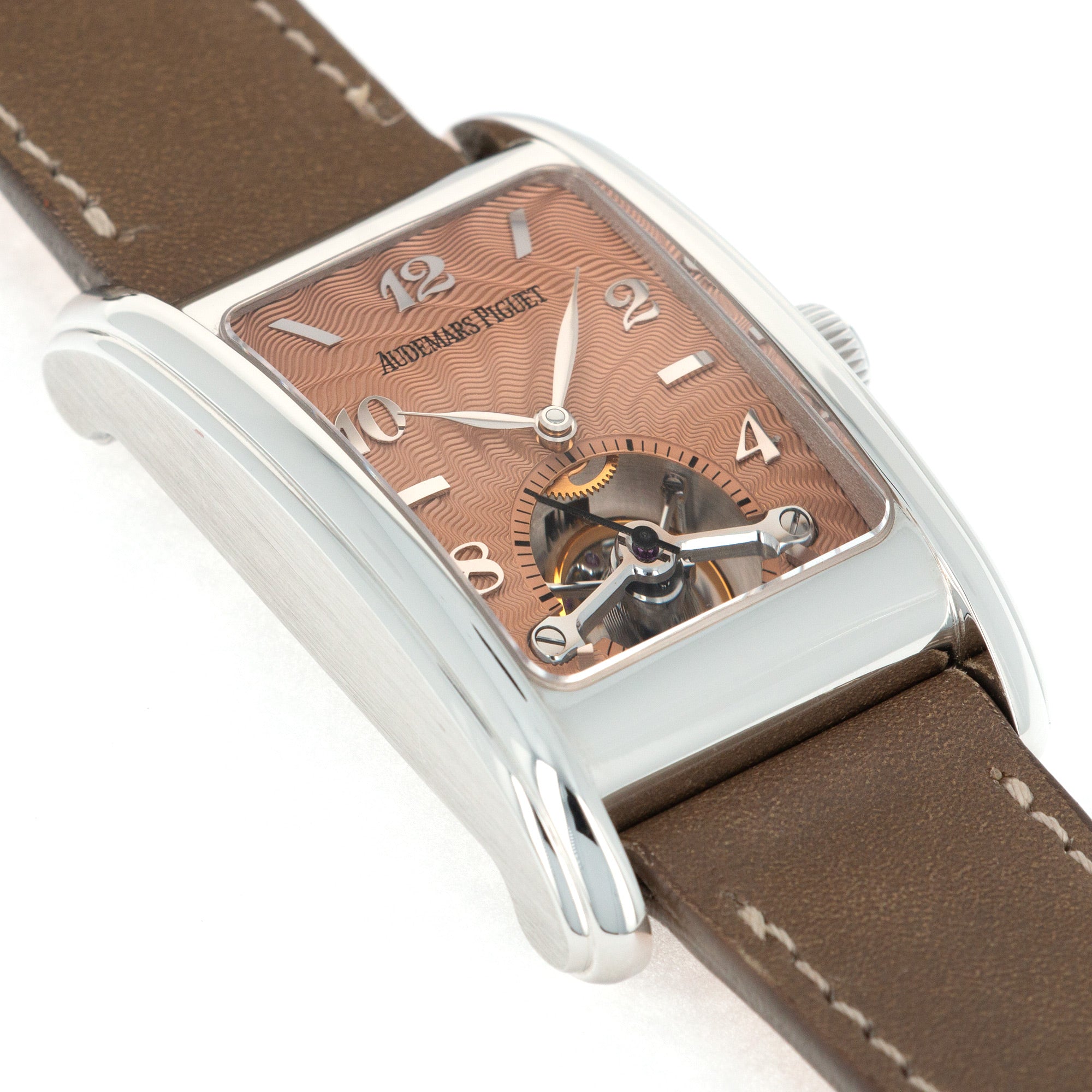 Audemars Piguet - Audemars Piguet Platinum Tourbillon Salmon Dial Watch - The Keystone Watches