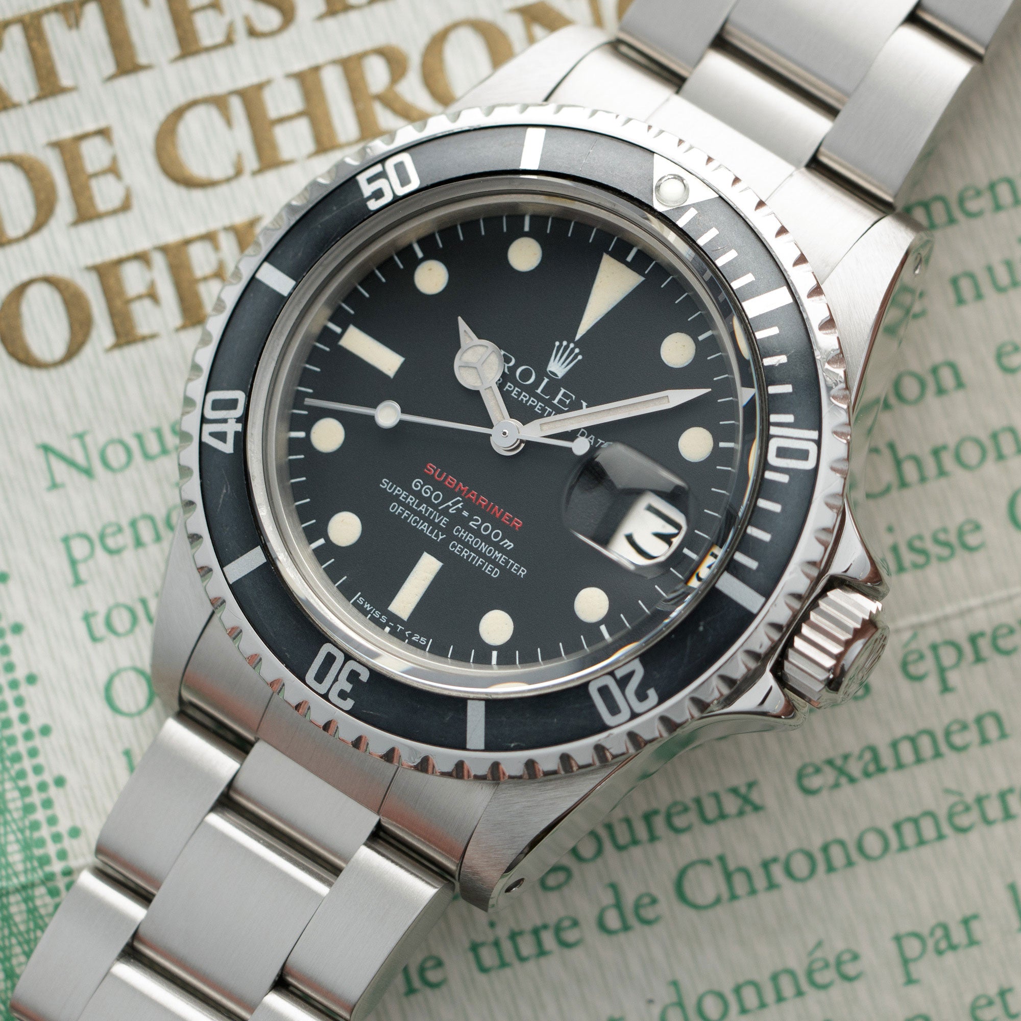 Rolex - Rolex Red Submariner Watch Ref. 1680 with Original Box and Papers - The Keystone Watches