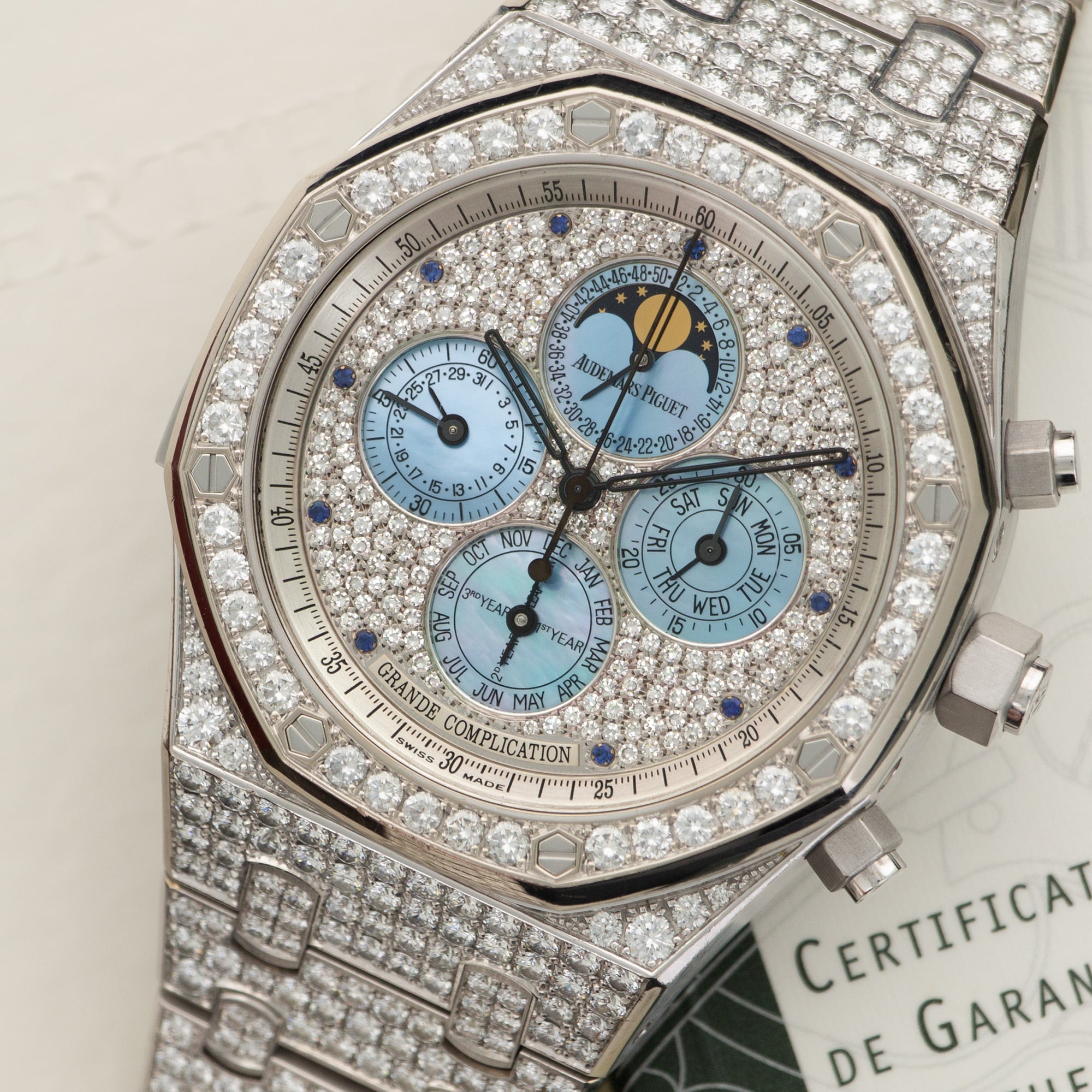 Audemars Piguet - Audemars Piguet Royal Oak Grand Complication Minute Repeater Diamond Watch - The Keystone Watches