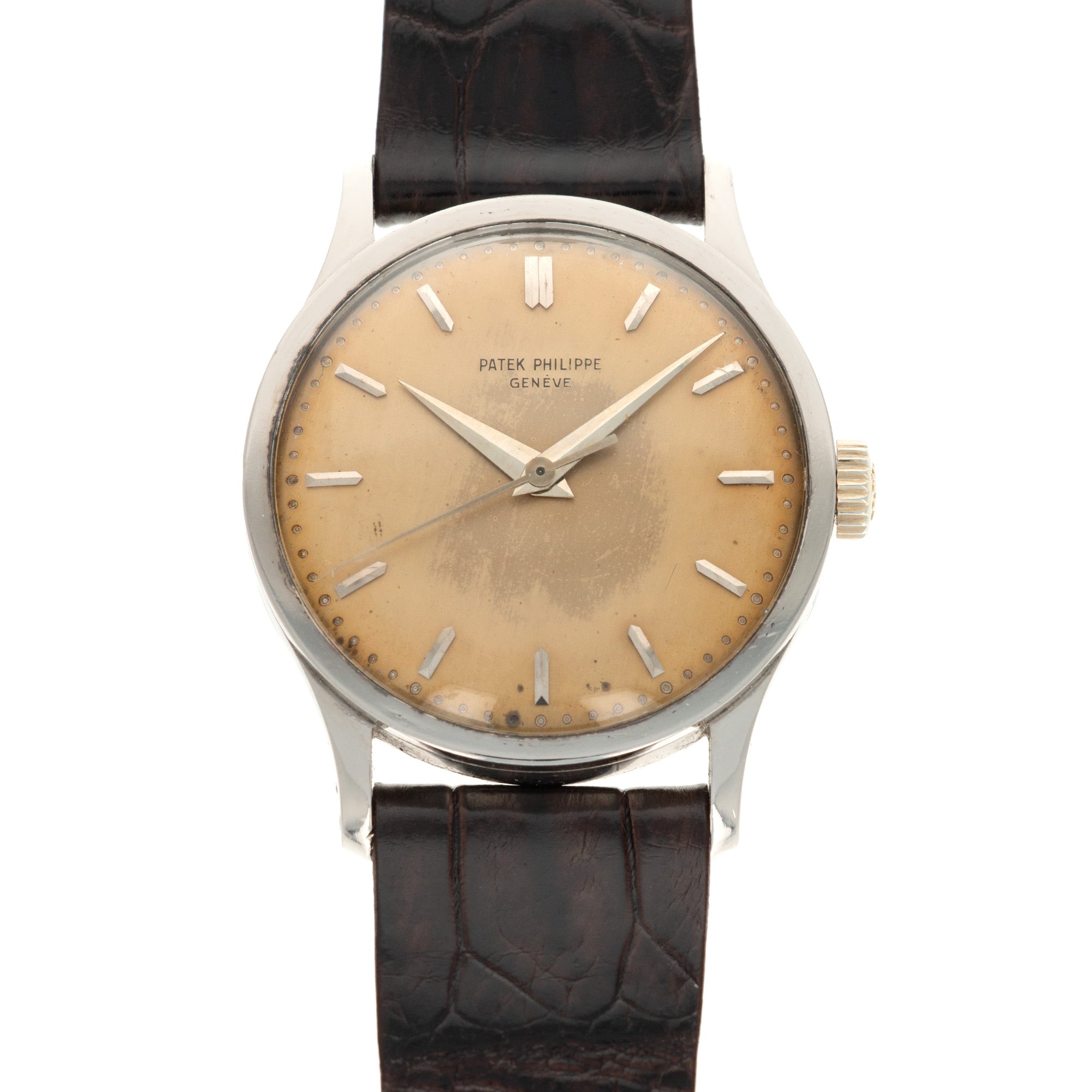 Patek Philippe - Patek Philippe Calatrava White Gold Ref. 570 with Tropical Dial - The Keystone Watches