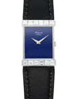 Chopard - Chopard White Gold Watch with Lapis Dial with Emerald Diamonds - The Keystone Watches