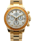 Rolex - Rolex Yellow Gold Daytona Ref. 116578 with MOP Dial and Orange Sapphires - The Keystone Watches