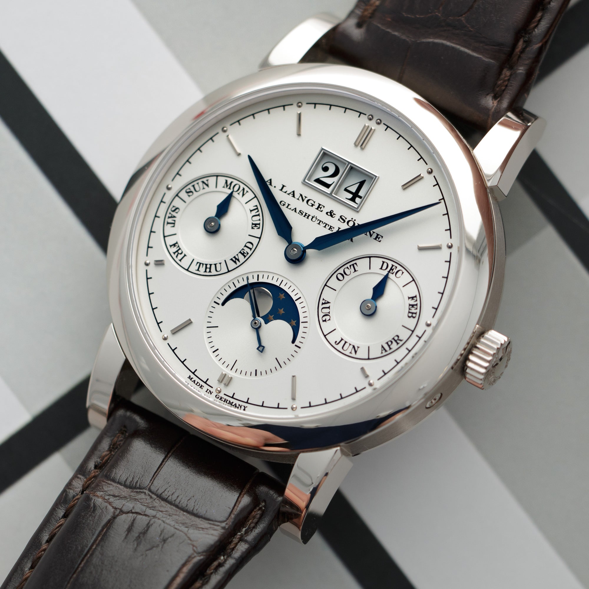 A. Lange & Sohne - A. Lange & Sohne White Gold Saxonia Annual Calendar Ref. 330.026 - The Keystone Watches