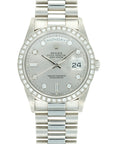Rolex - Rolex Platinum Day-Date Ref. 18346 with Diamond Bezel and Dial - The Keystone Watches