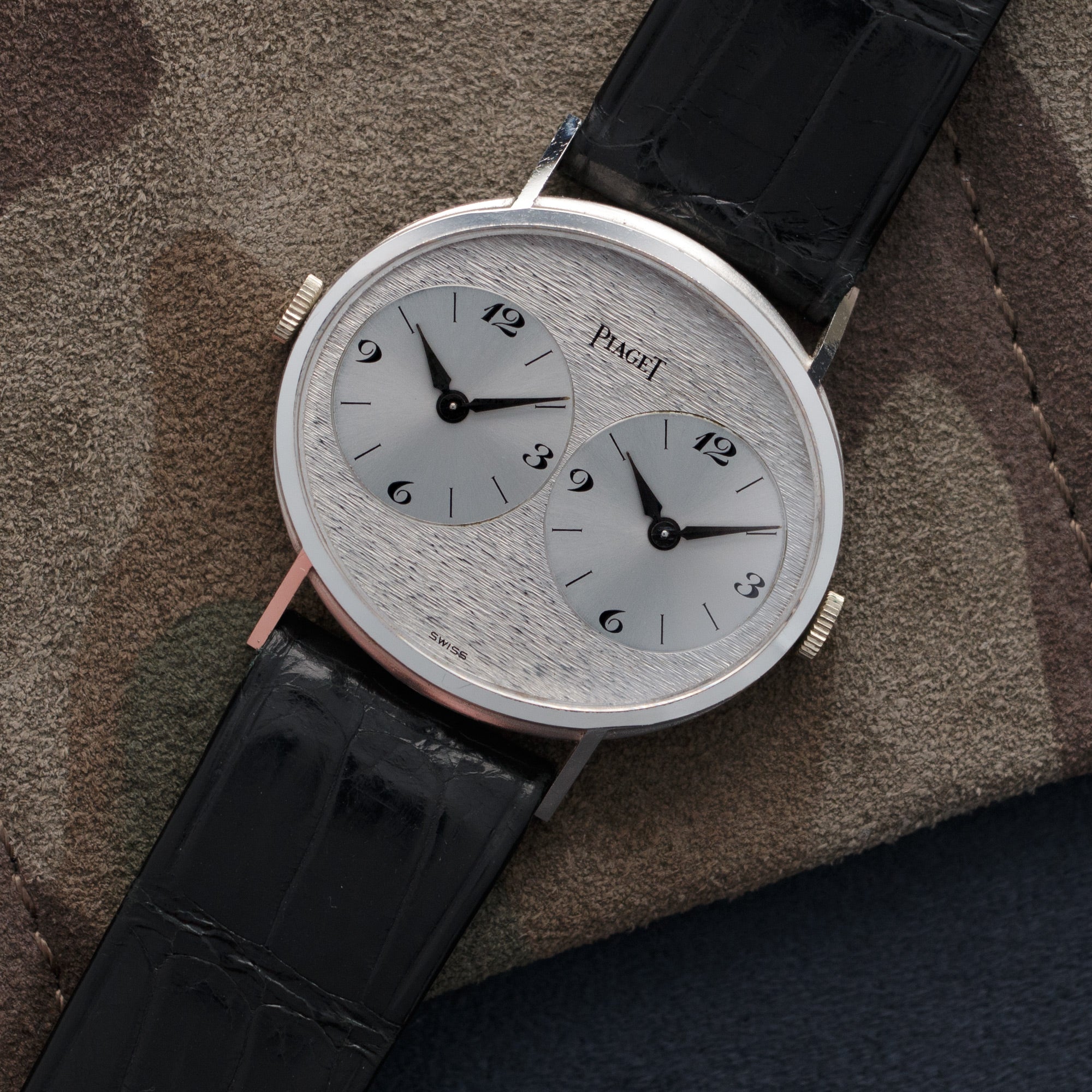 Piaget - Piaget White Gold Dual Time Watch - The Keystone Watches