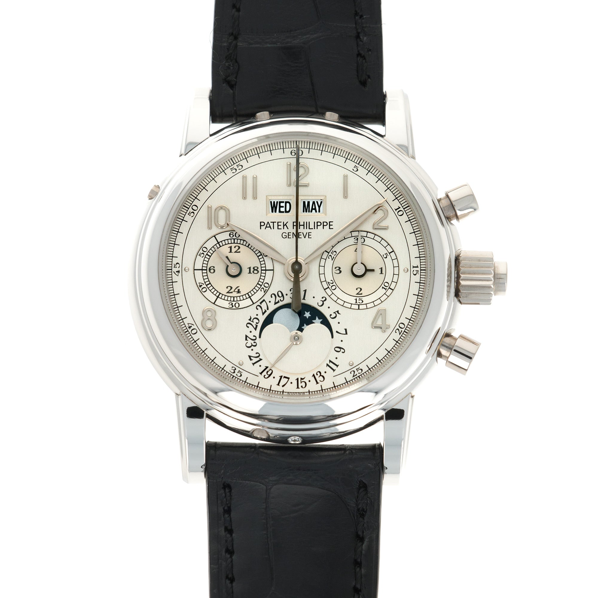 Patek Philippe - Patek Philippe Platinum Perpetual Split Seconds Chronograph Watch Ref. 5004 - The Keystone Watches