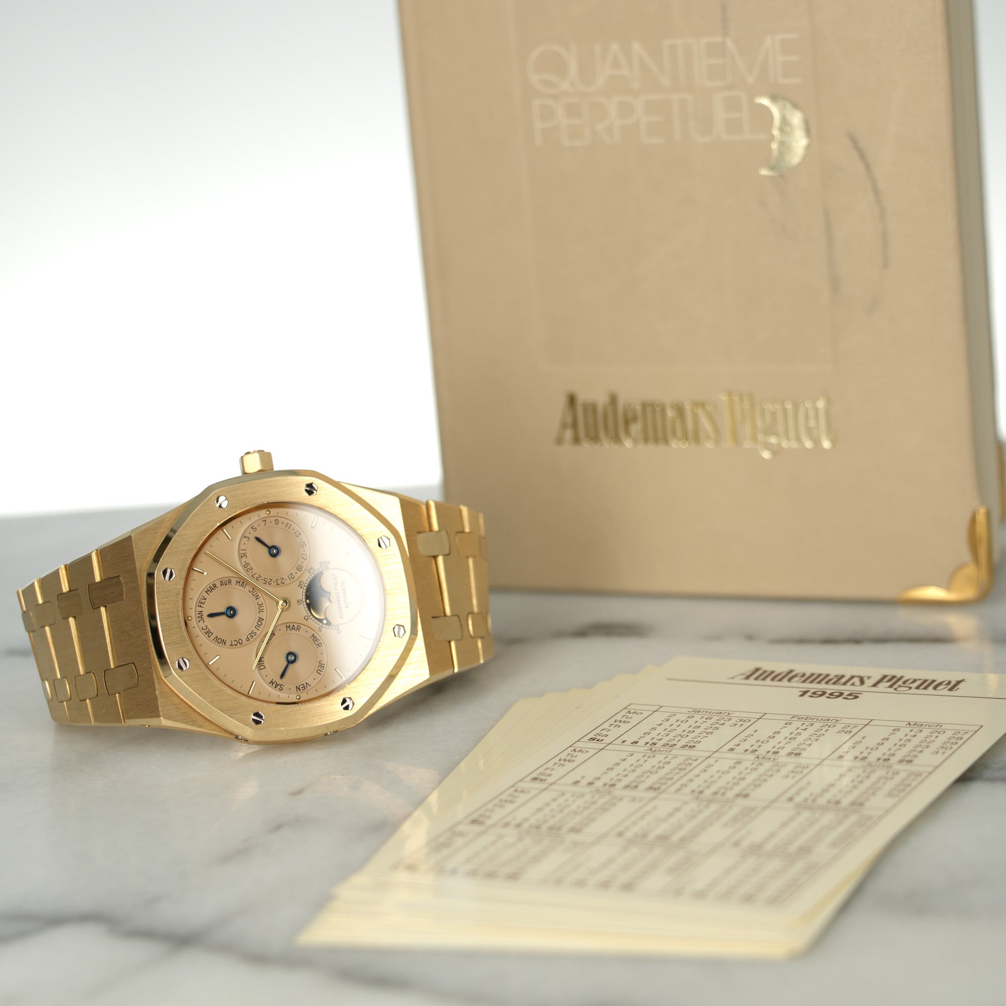Audemars Piguet - Audemars Piguet Yellow Gold Royal Oak Quantieme Perpetual Watch Ref. 25654 - The Keystone Watches