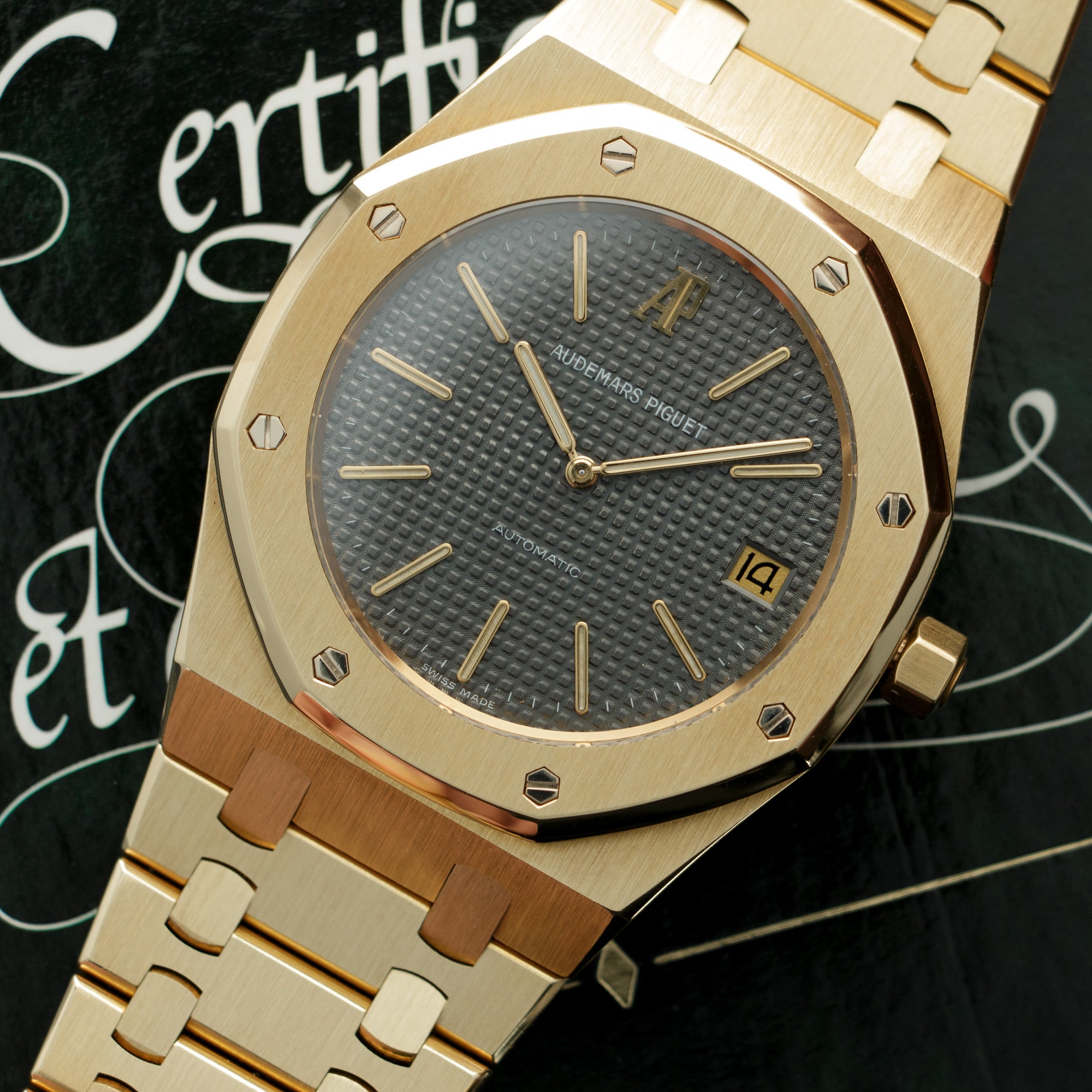 Audemars Piguet - Audemars Piguet Yellow Gold Jubilee Jumbo Royal Oak, Ref. 14802 - The Keystone Watches
