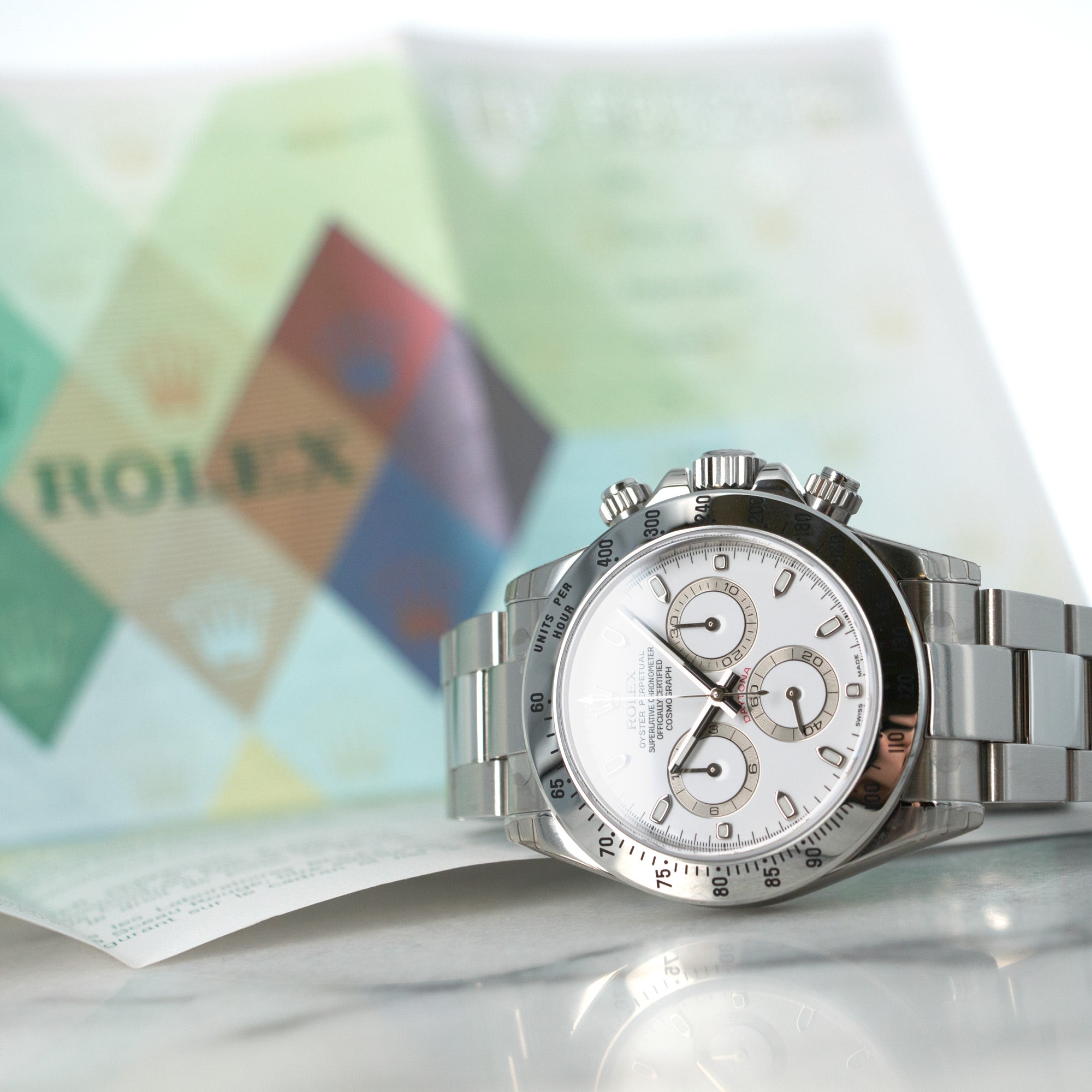Rolex - Rolex Cosmograph Daytona Watch Ref. 116520, with Original Box and Papers, Completely New Old Stock - The Keystone Watches