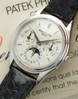 Patek Philippe - Patek Philippe Platinum Perpetual Calendar Ref. 3940P with Original Warranty Paper - The Keystone Watches