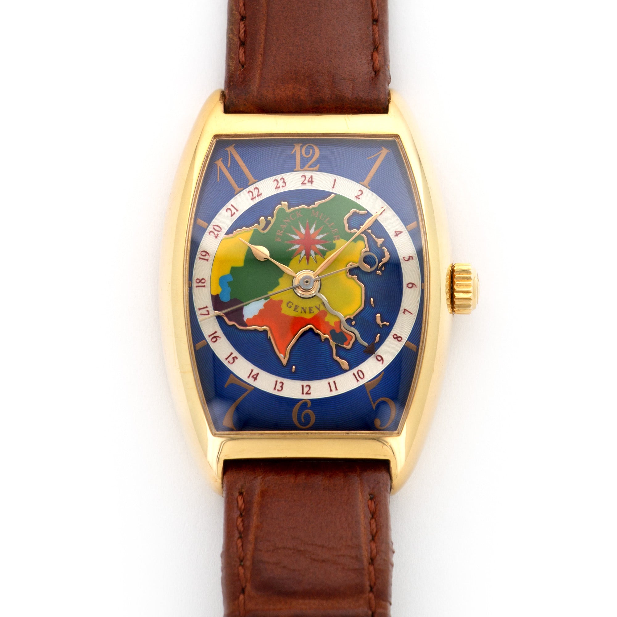 Franck Muller - Franck Muller Yellow Gold Cloisonne World Map Watch - The Keystone Watches