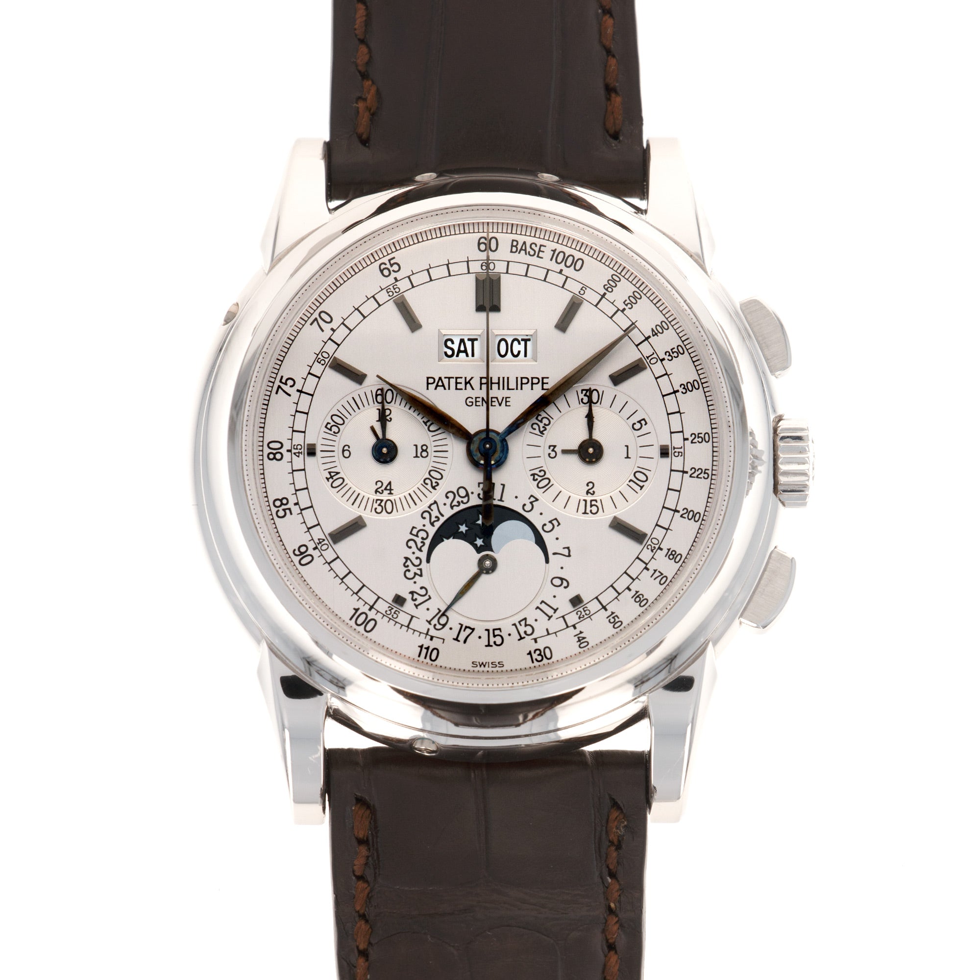 Patek Philippe - Patek Philippe White Gold Perpetual Calendar Chrono Watch Ref. 5970 - The Keystone Watches