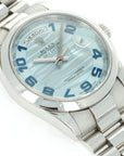 Rolex - Rolex Day-Date Platinum Ice Blue Dial Ref. 118206 - The Keystone Watches